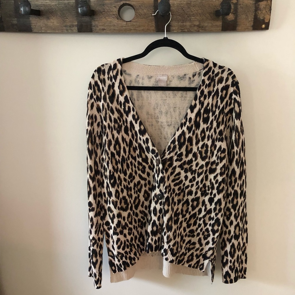 Chico’s Leopard cardigan